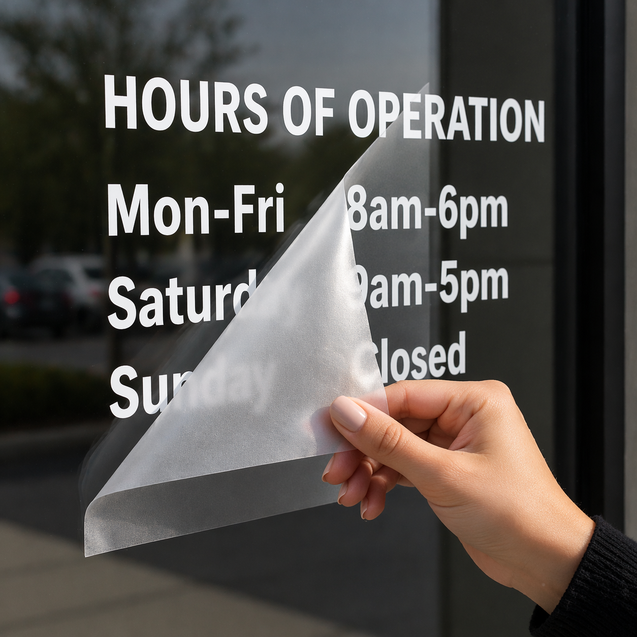 Window decal printing